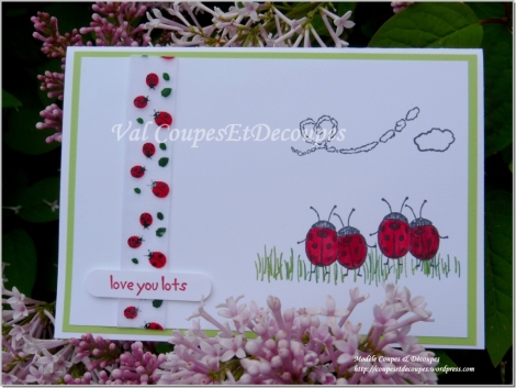CoupesEtDecoupes - Stampin'Up Independant Demonstrator Paris (France) - May 2016 - Love you lots Stampin'Up